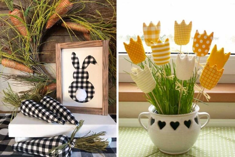 Idee creative per decorare la Pasqua con stoffa vecchia e maglione lavoretti di pasqua stoffa