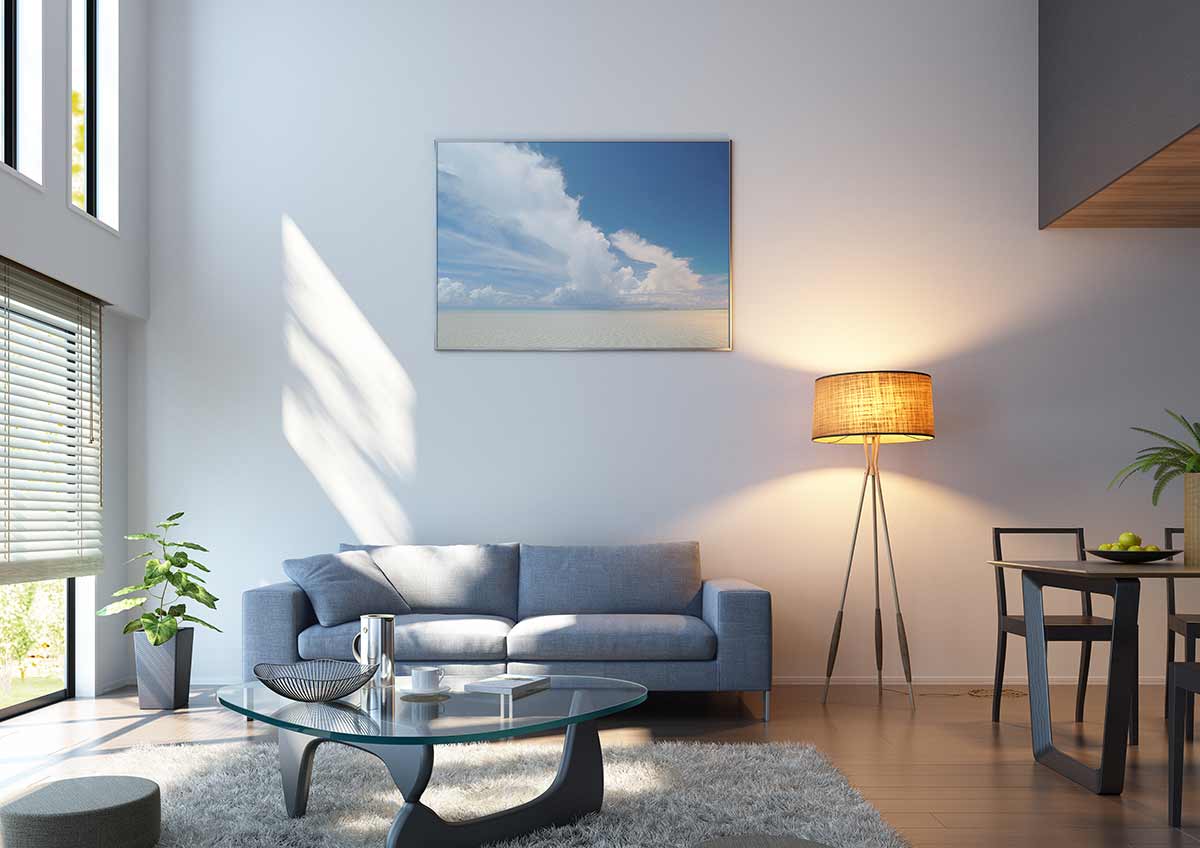 soggiorno stile moderno quadro