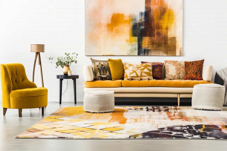 Quadri grandi in salotto: il segreto per un ambiente elegante e moderno Quadri grandi in salotto.