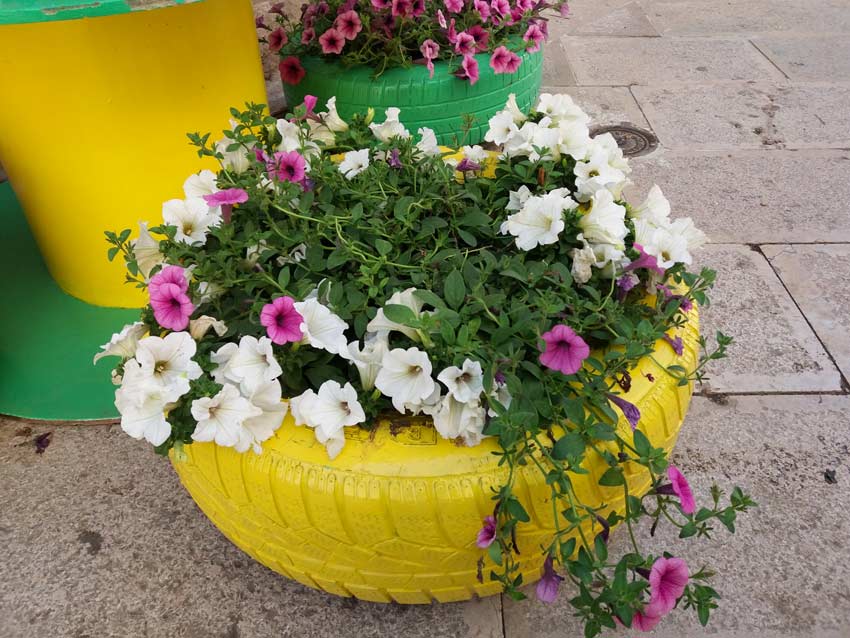 Pneumatici per fioriere