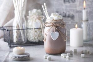 barattolo di vetro shabby chic