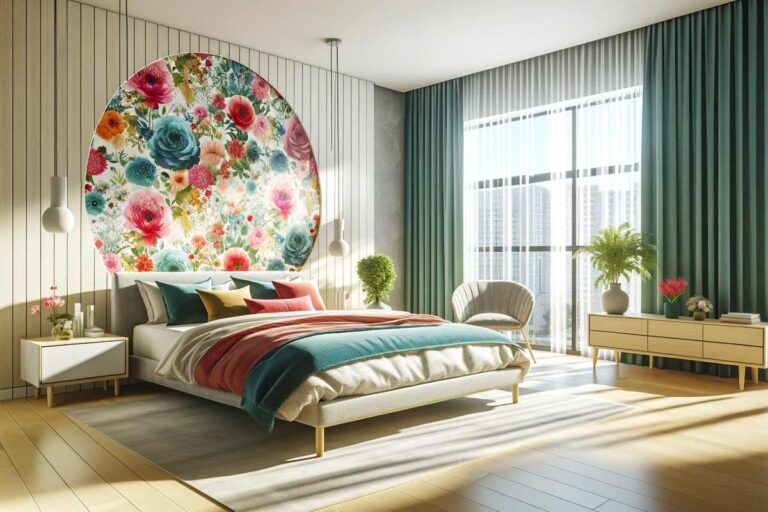 Carta da parati rotonda per interni moderni: aggiungi un tocco di design in casa Carta da parati rotonda per interni moderni.