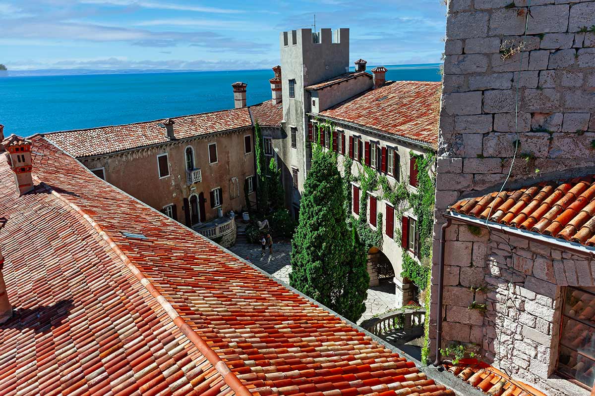 Castello di Duino vista panoramica.