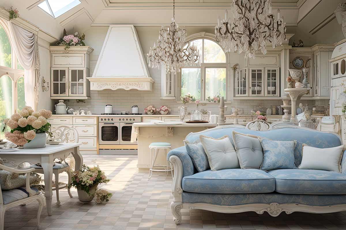 open space stile shabby chic