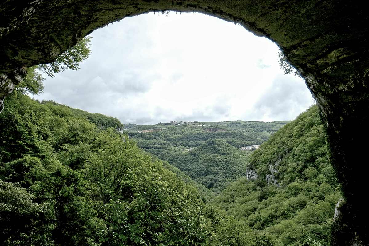 vista panoramica sotto al Ponte di Veja
