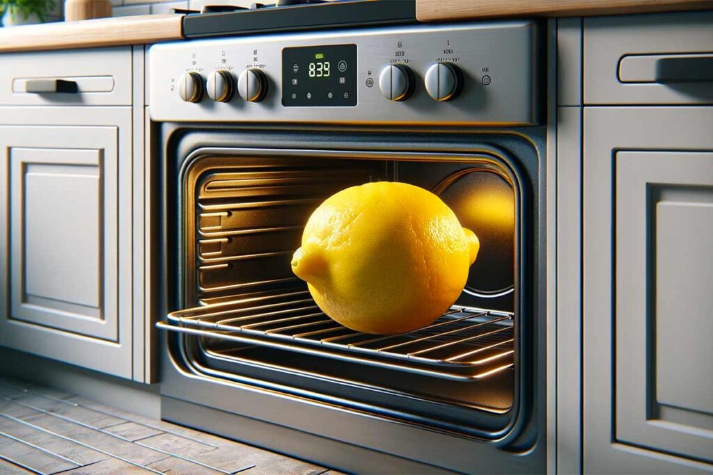 pulire forno con limone
