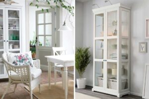 sala da pranzo con lo stile shabby chic moderno di IKEA