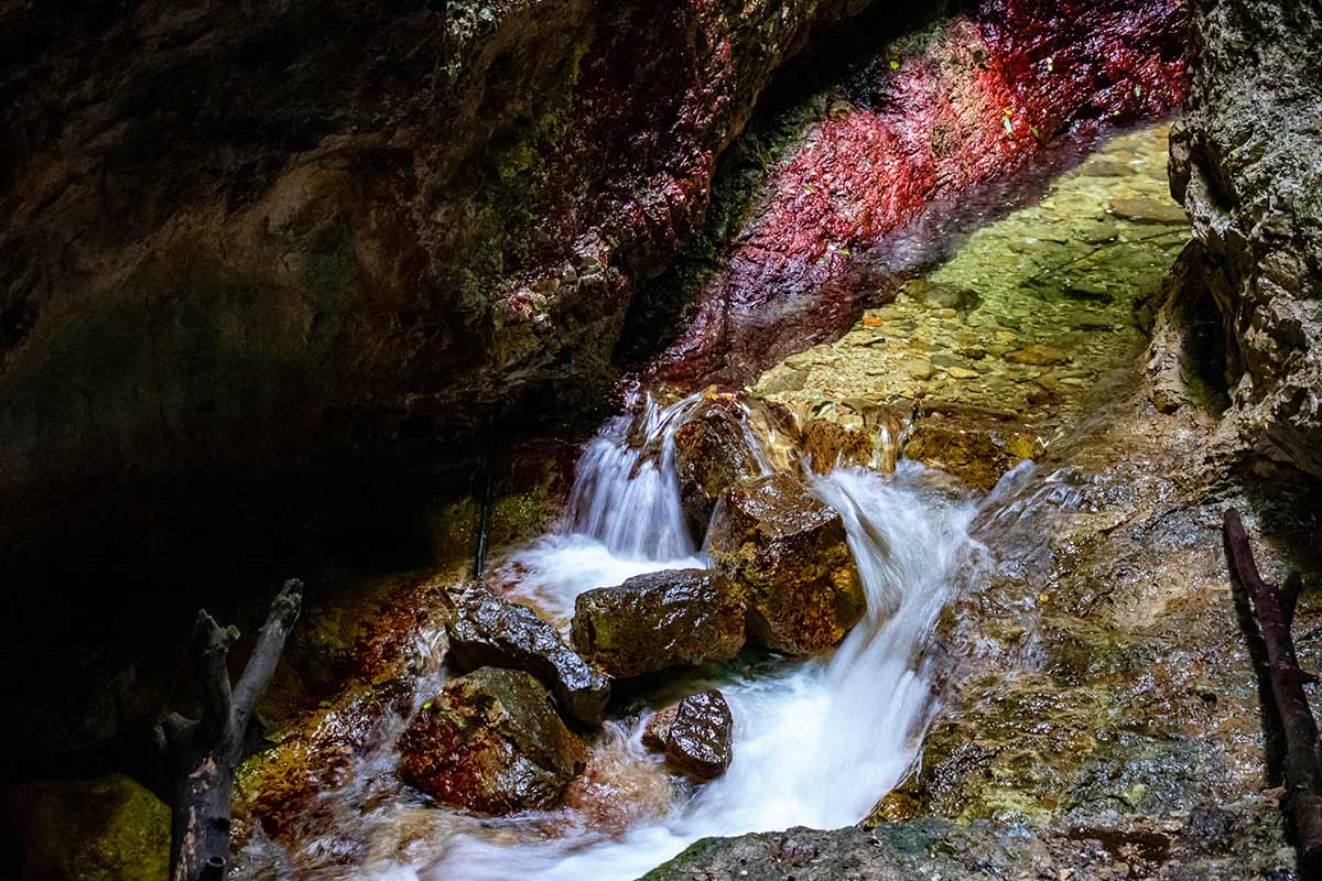 Canyon Rio Sass in Trentino.