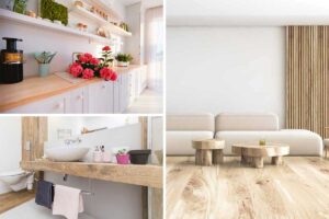 arredare casa col bianco e il legno