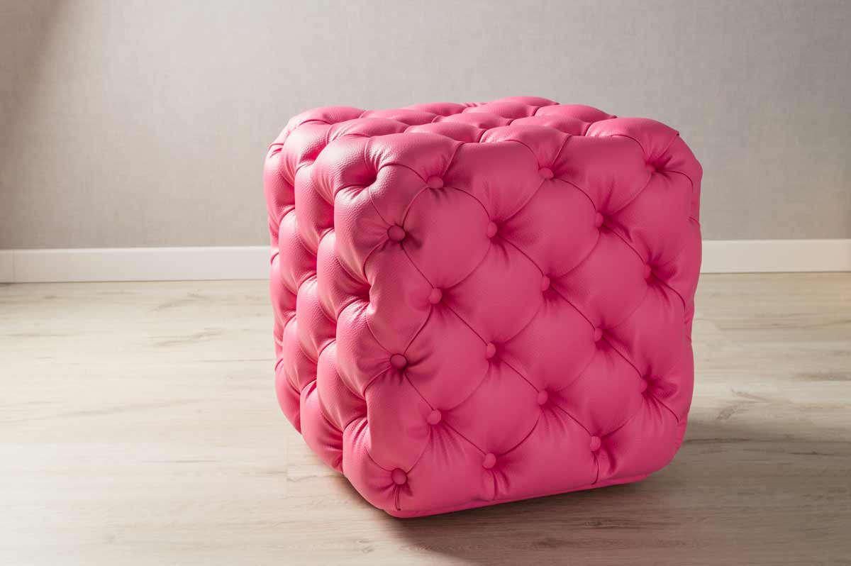 pouf rosa