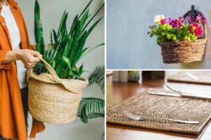 vecchi cesti di vimini