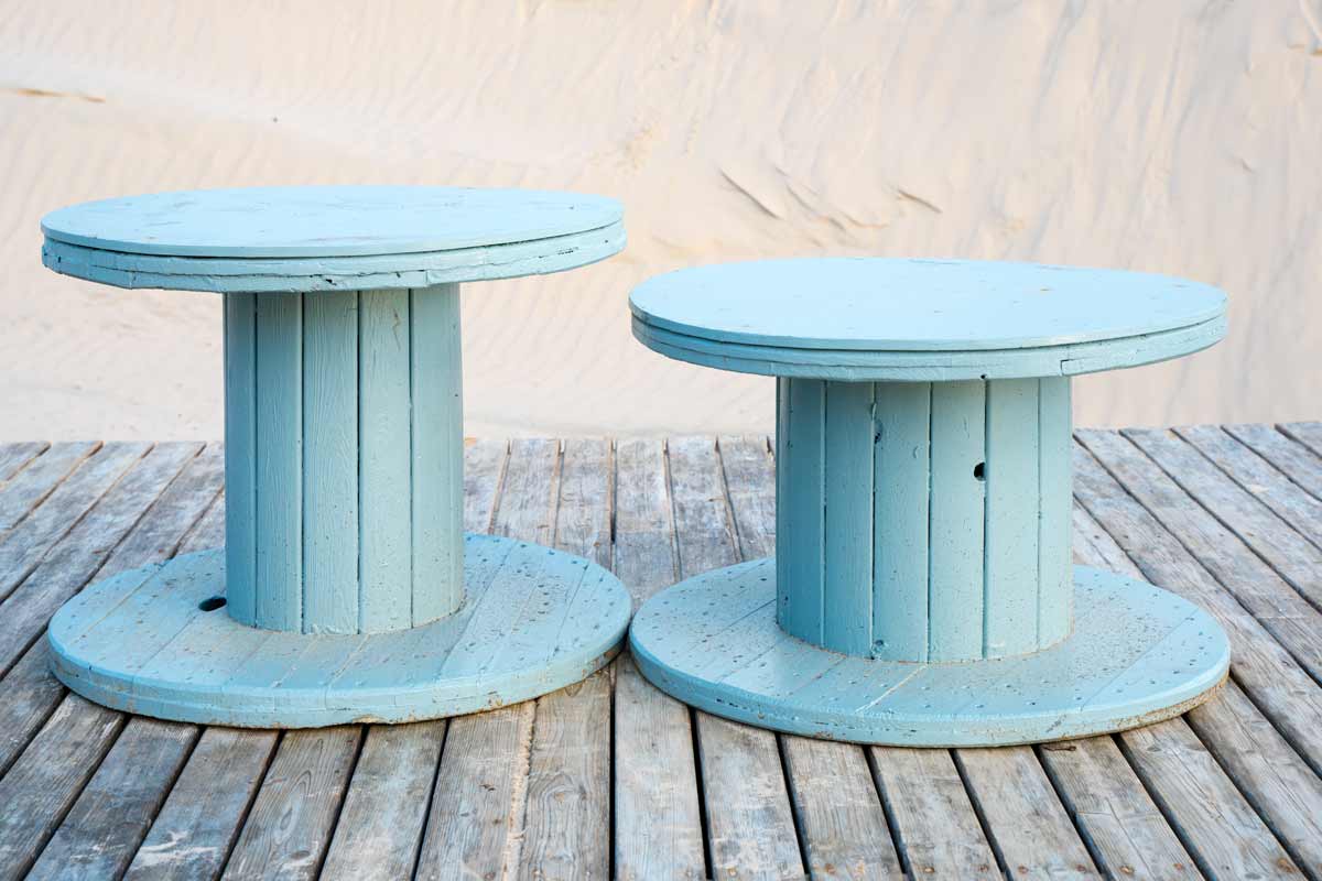 Bobine di cavi in legno