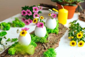 gusci delle uova per Pasqua fai da te