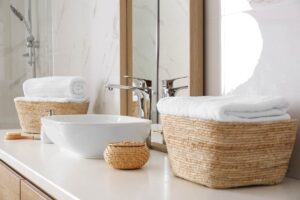 organizzare casa con i cestini