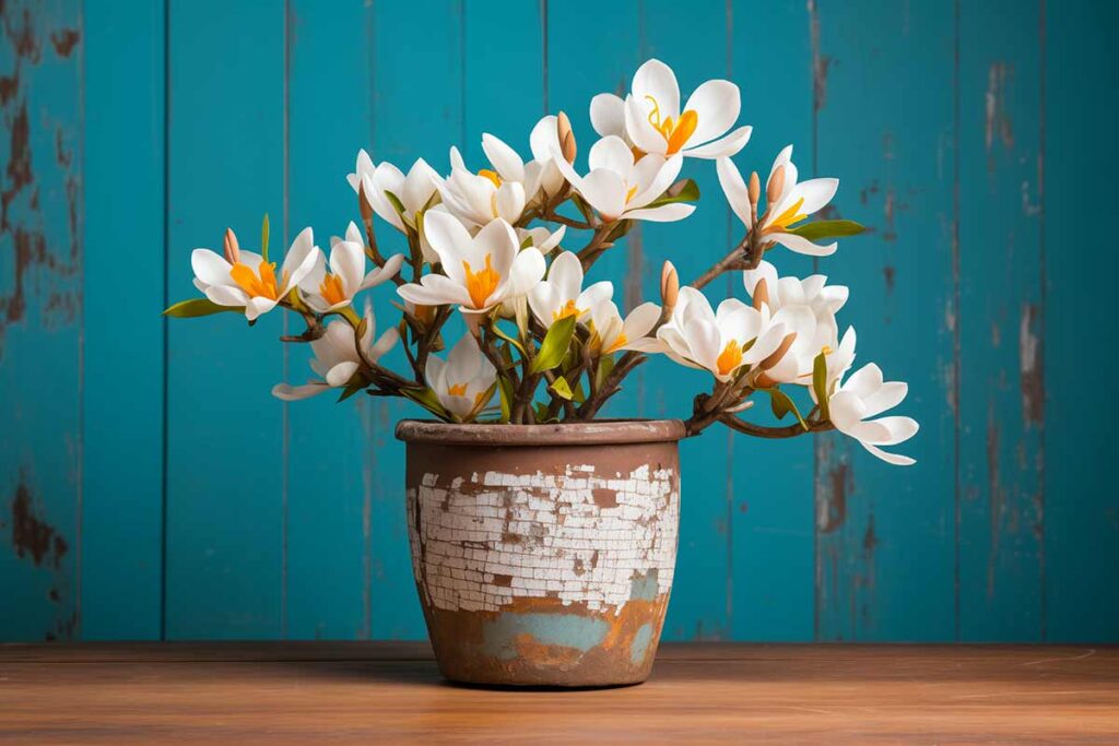 Magnolia in vaso.