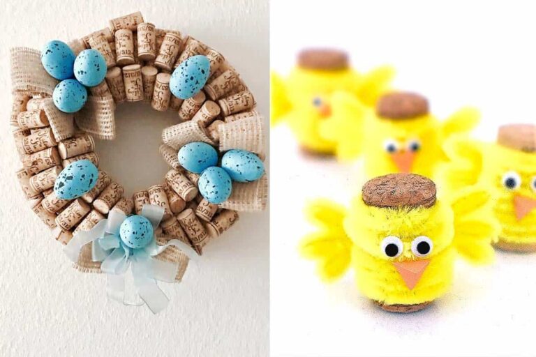 Come riciclare tappi di sughero in deliziosi addobbi pasquali tappi di sughero in addobbi pasquali