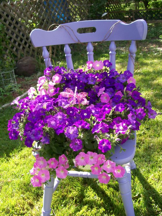 riciclo creativo sedie