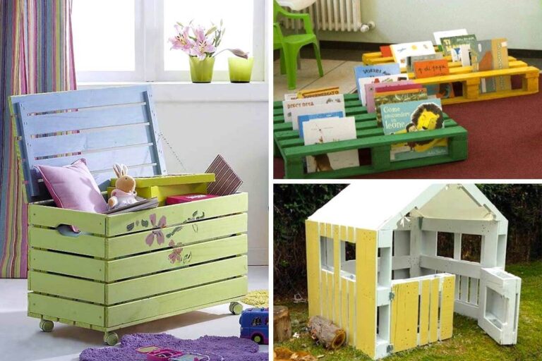 Arredi fai da te in pallet per i bambini