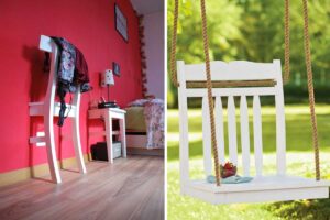 come riciclare vecchie sedie