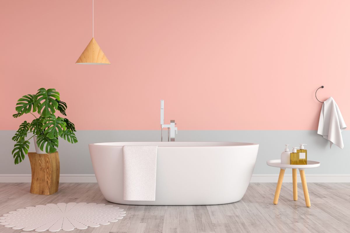 bagno con colori primaverili
