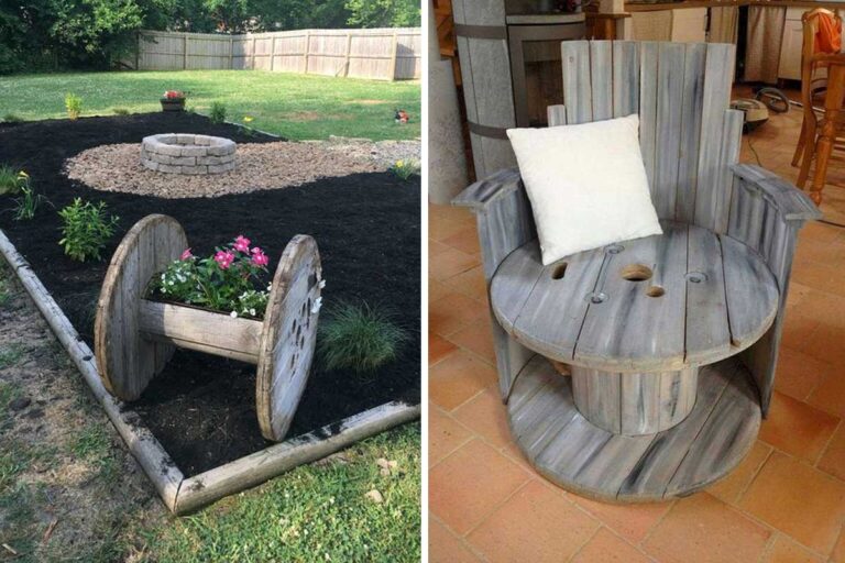 Come trasformare le bobine di legno in mobili unici per casa e giardino Come riciclare le bobine in legno