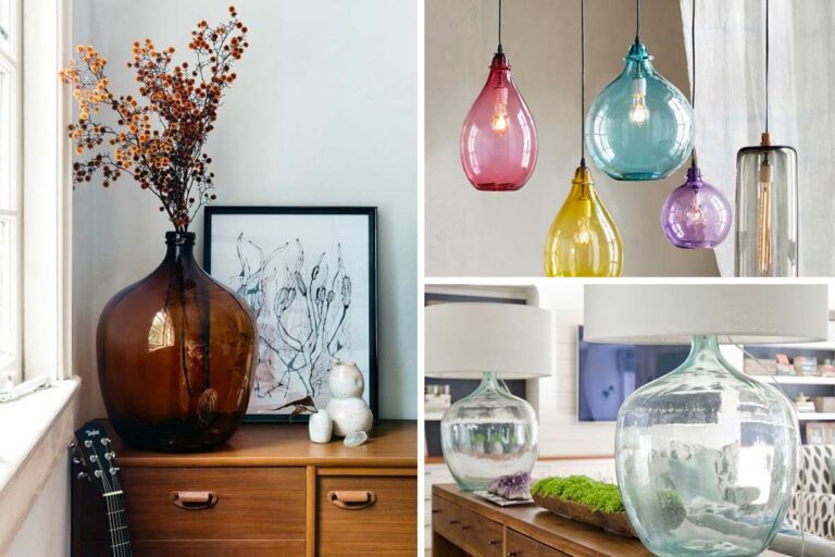 Riciclo creativo: come usare le damigiane in vetro per arredare con stile Riciclo creativo damigiane in vetro