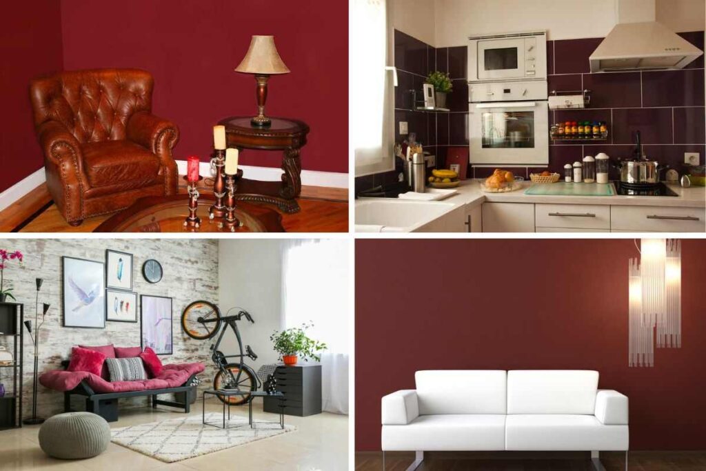 come arredare casa usando il colore bordeaux