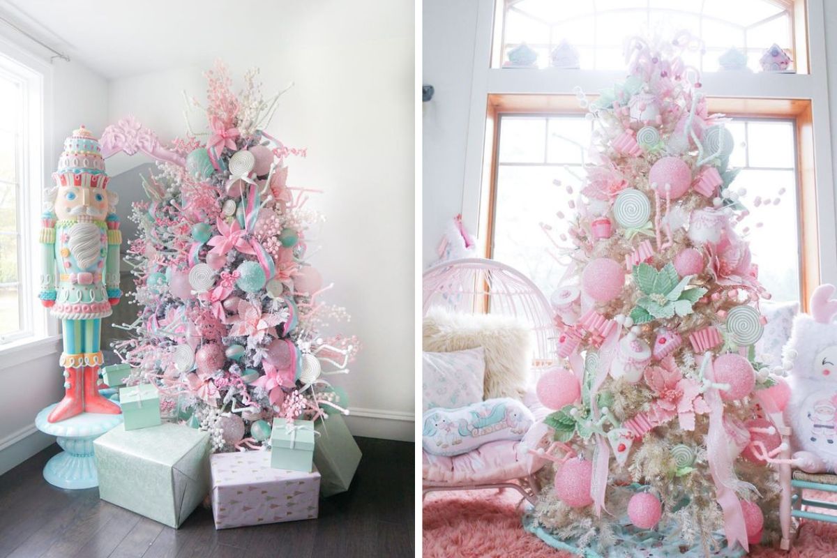 Albero di Natale rosa