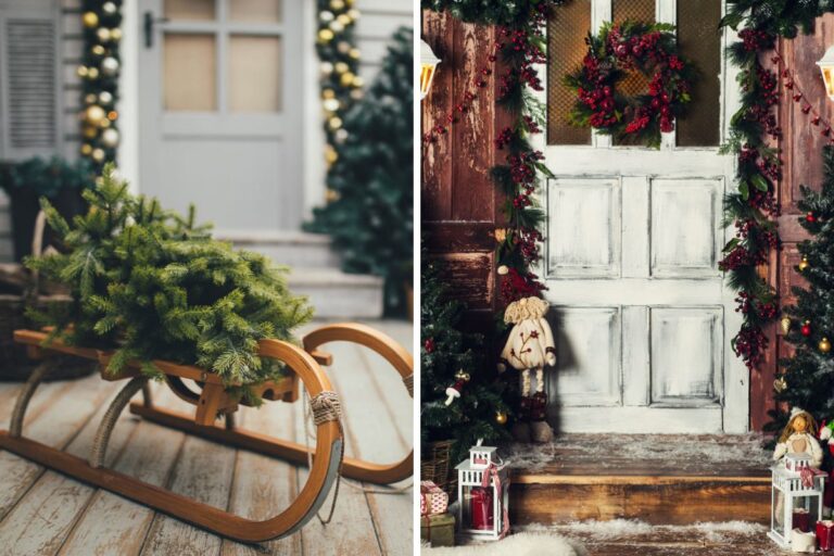 Decorazioni natalizie con rami di pino: idee bellissime per un esterno fiabesco Decorazioni di Natale con rami di pino