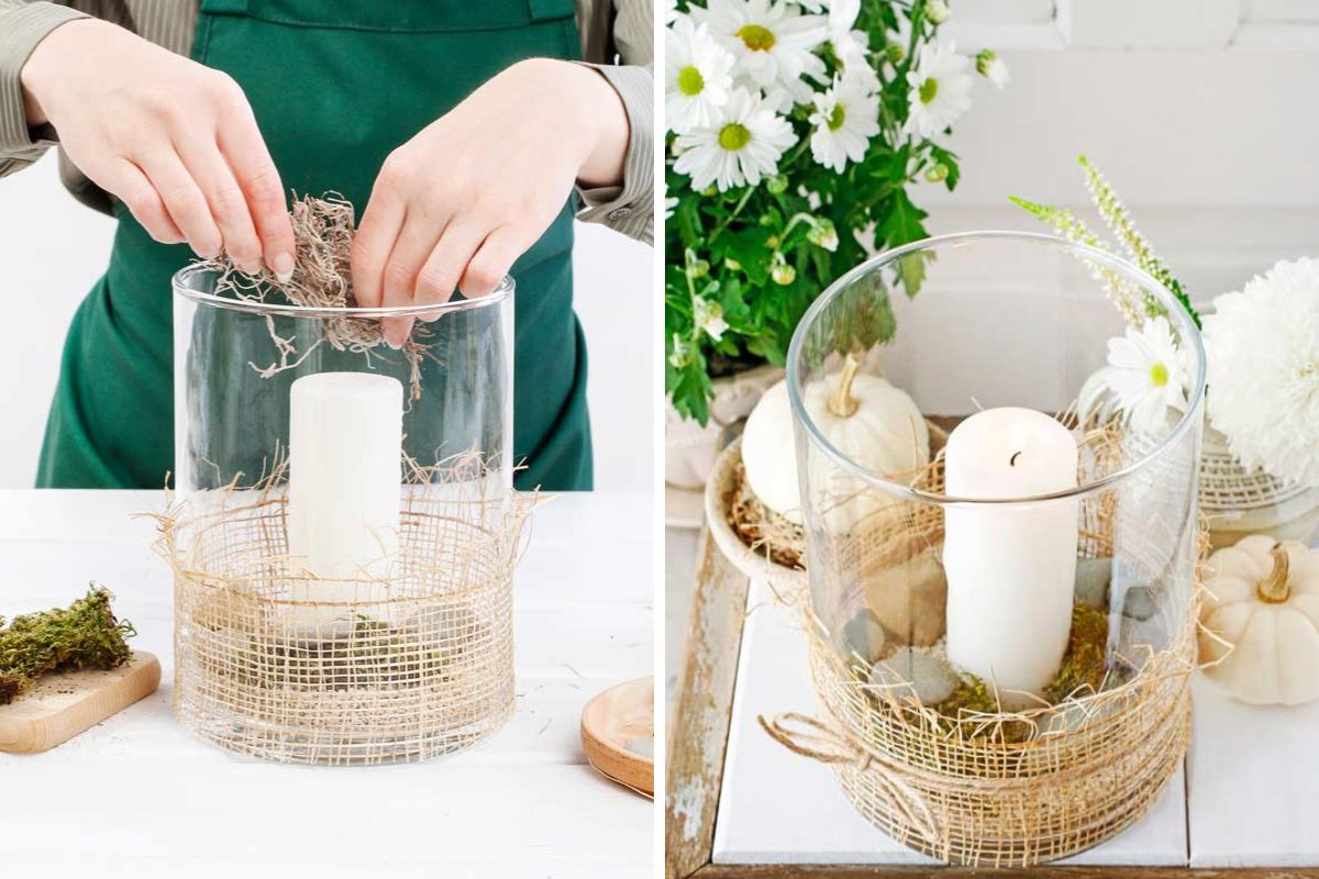 Portacandele shabby chic fai da te