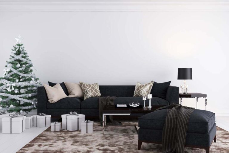 arredamento natalizio per soggiorno nero Natale fiabesco in soggiorno