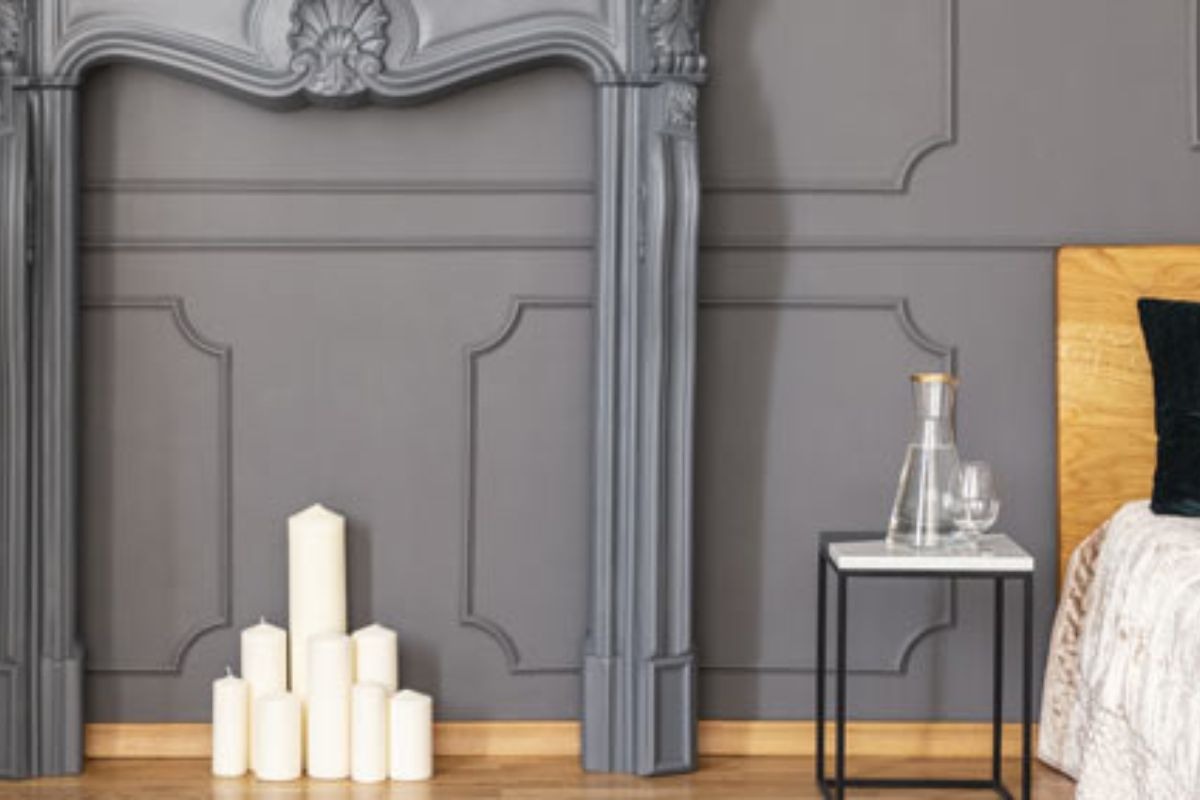 posizionare finto camino in camera da letto