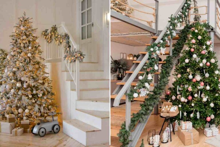 Decorare le scale interne per Natale: le più belle idee per un effetto magico idee decorative per le scale a natale