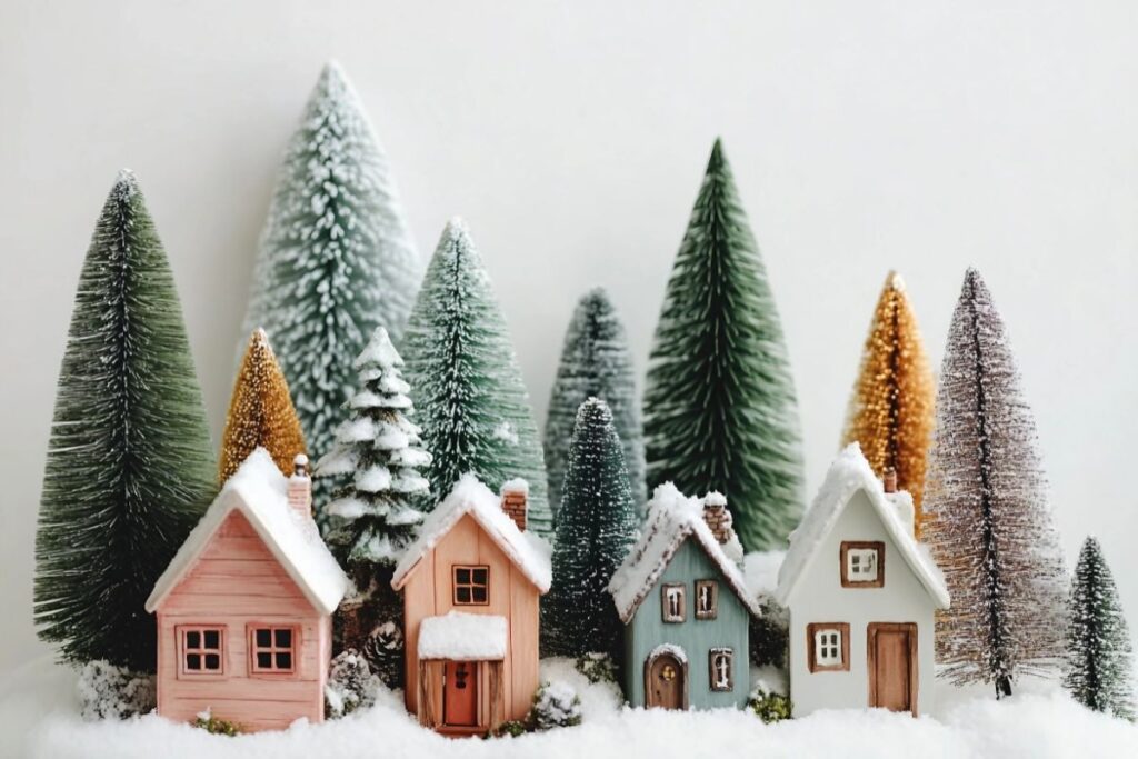 Legno di recupero per magiche decorazioni natalizie