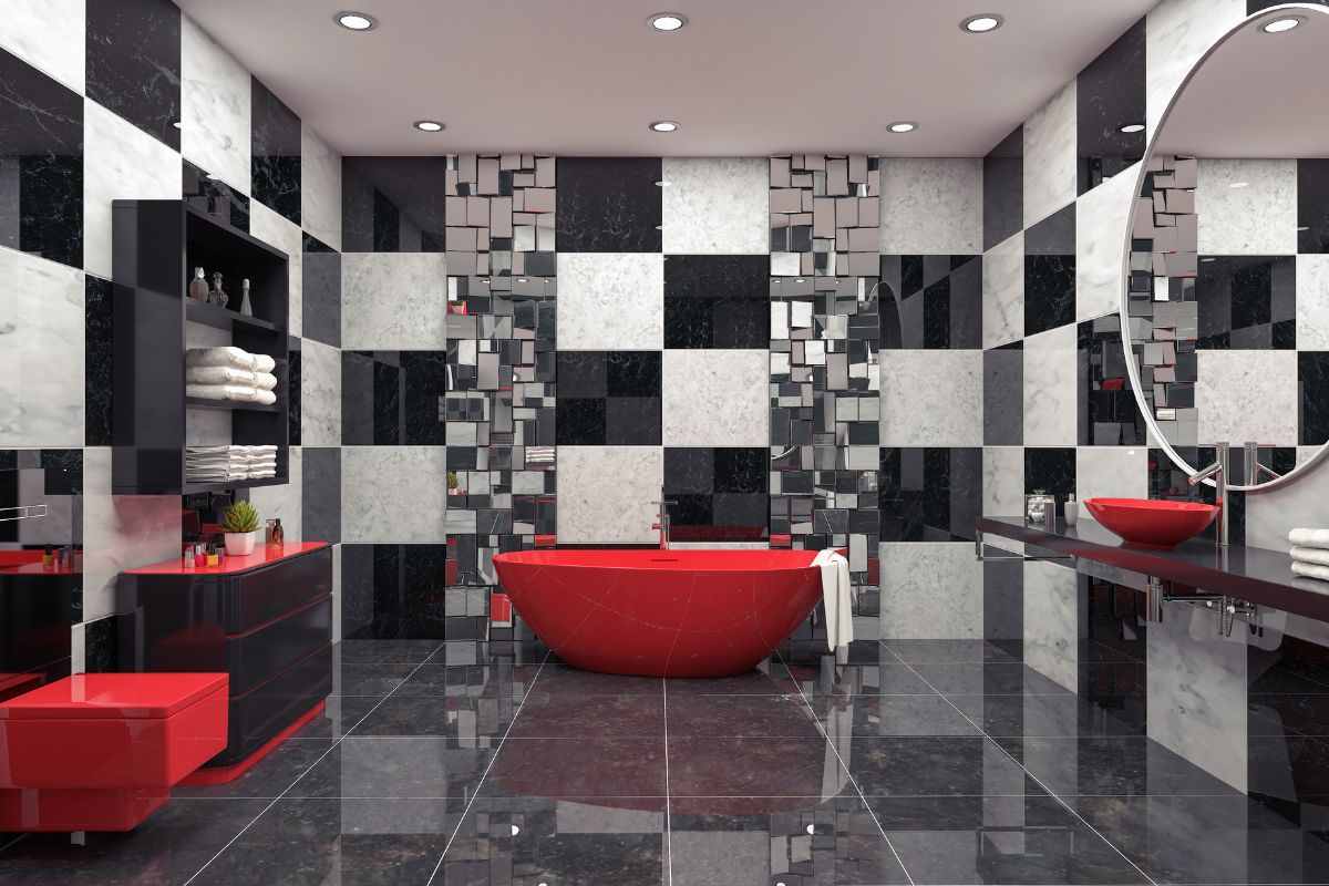 idee vasca da bagno rotonda stile moderno