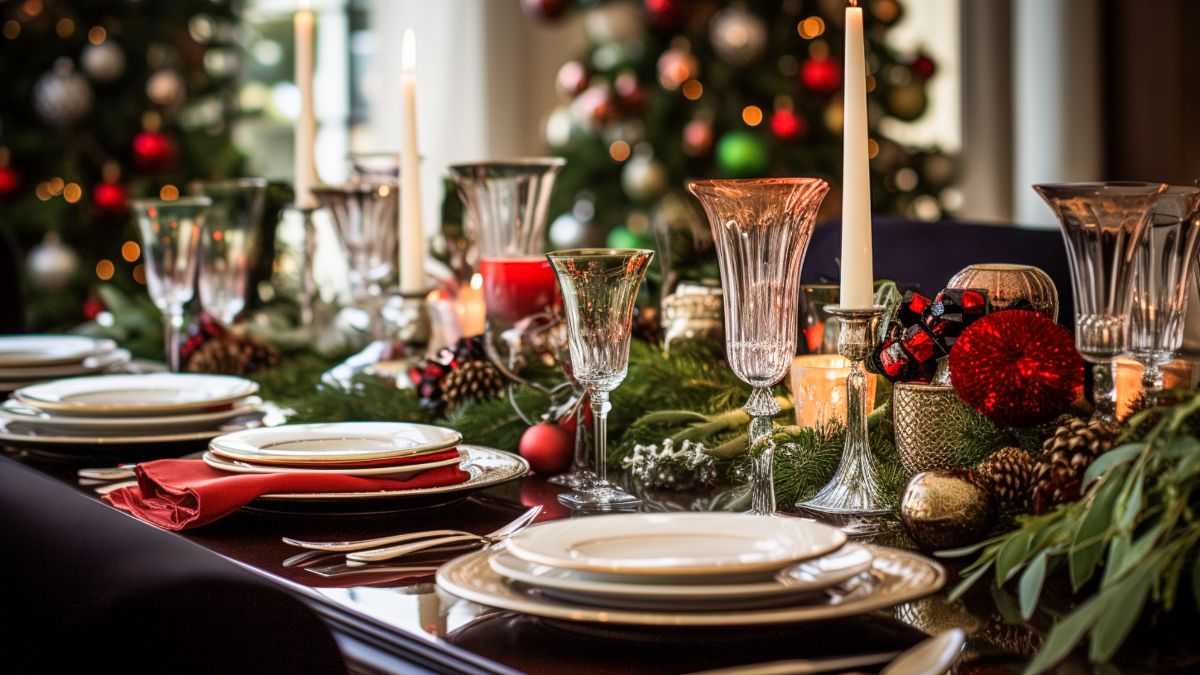 decora la tavola di capodanno in modo originale