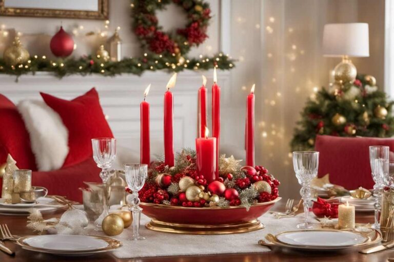 Addio ai soliti centrotavola: crea la magia con questa idea fai da te crea centrotavola natalizi originali con candele e palline natalizie