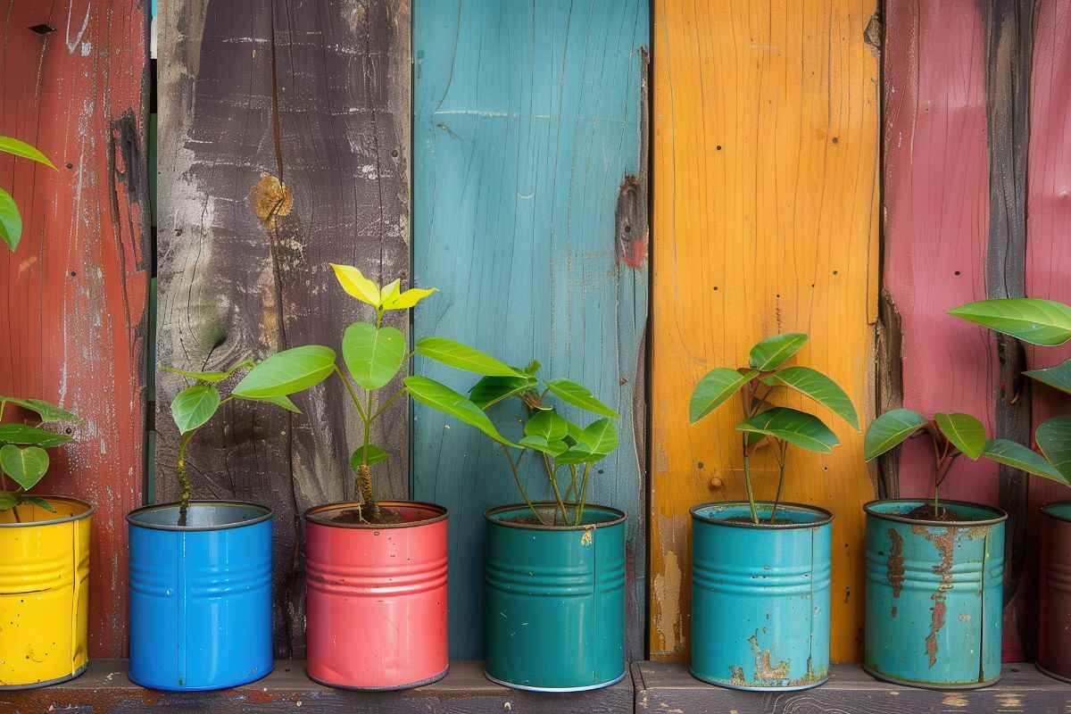 come coltivare nei barattoli di latta