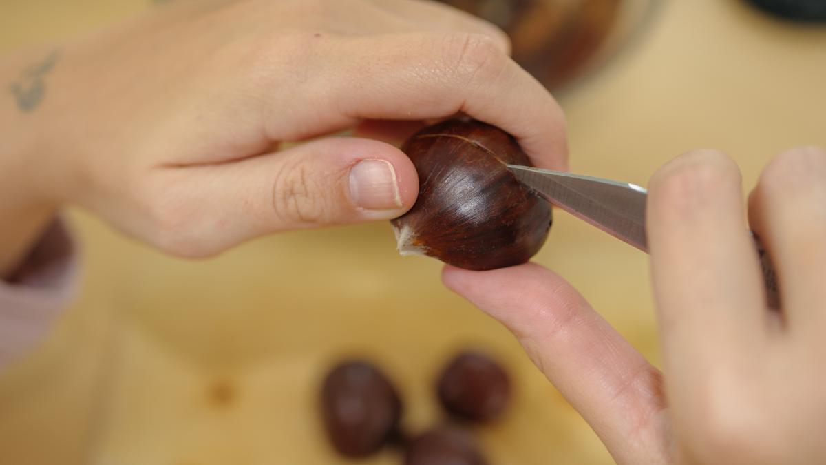 Avere castagne morbide e facili da sbucciare