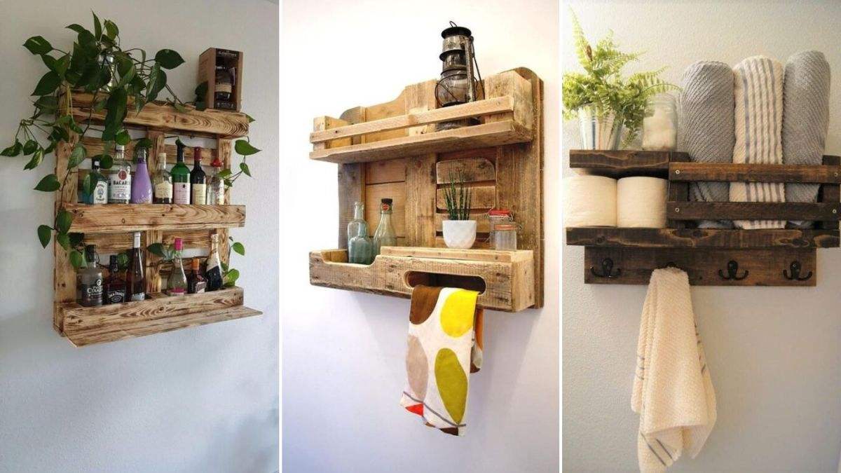 mensole fai da te in stile rustico