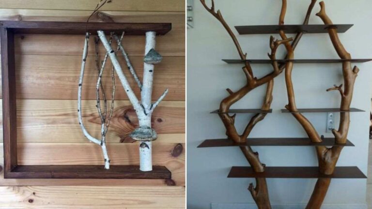 Mensole con rami fai da te: quando la natura arreda casa scopri come creare mensole con i rami